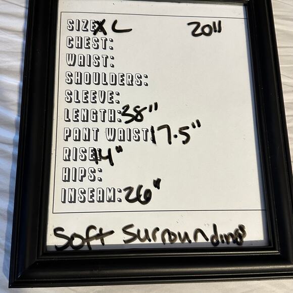 Soft Surroundings Size XL Go Lively Cargo Jogger Pants Blue Palm Print - Picture 5 of 5